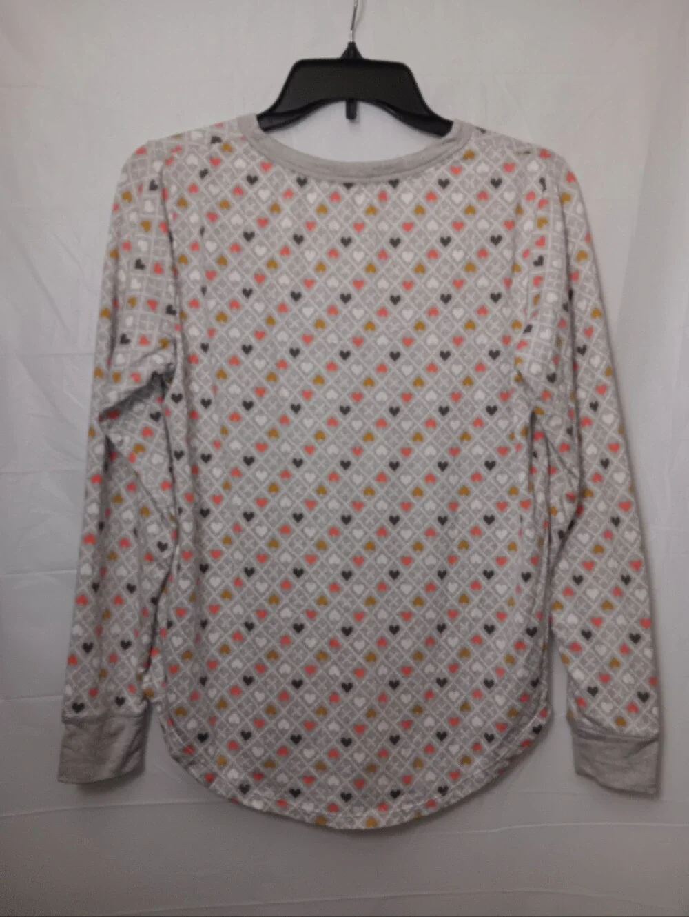 CUDDI DUDS Kids Gray Heart-Print Pajama Set - Cozy Long Sleeve & Pants